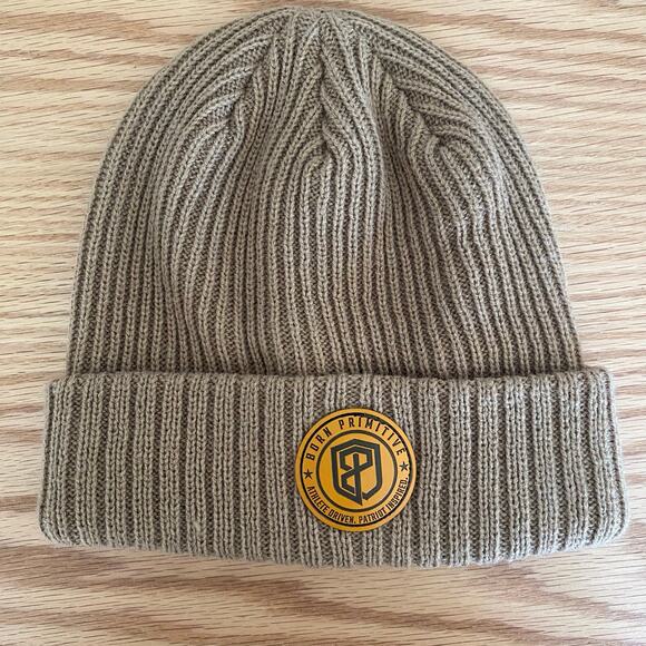 Born Primitive Heritage Knit Beanie Tigers Eye Khaki Neutral Gym Crossfit - Picture 1 of 4